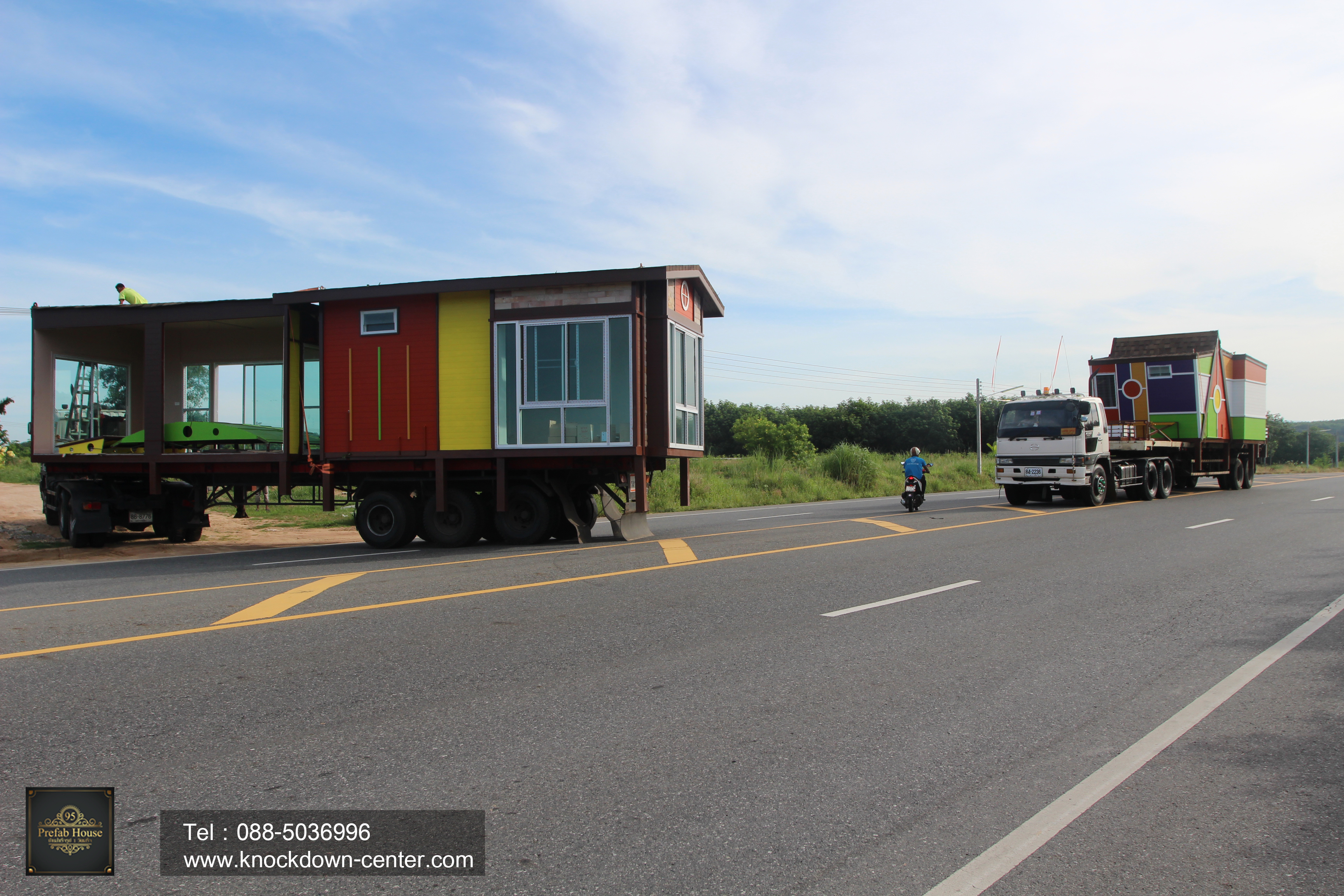 ทำการขนย้ายบ้านไปยังจังหวัดชลบุรี