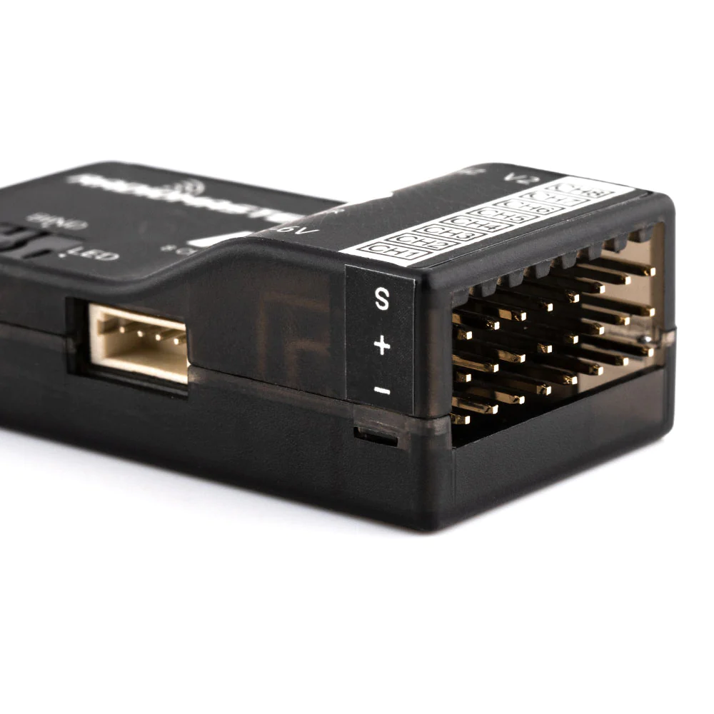 รีซีฟ RadioMaster R88 V2 ปรับใช้ได้ 3 ระบบ FRSky D8/D16 and Futaba S-FHSS มีทั้ง SBUS และ PWM CH1-8 และมี RSSI ที่ CH9