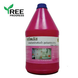 ผลิตภัณฑ์น้ำยาล้างห้องน้ำ สุขภัณฑ์ ชมพู กลิ่นพิ้งฟรุ๊ต (Toilet Cleaner) ทรีพลัส 3.8 / 20 ลิตร