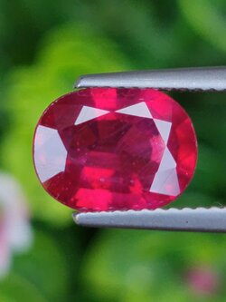 พลอย ทับทิม (Ruby Sapphire) 3.02 กะรัต (Cts.) พลอยแท้ อัญมณีมงคลประจําวันเกิด เครื่องประดับพลอย