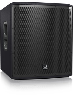 Turbosound iP12B ลำโพง 1,000 Watt Powered 12" Subwoofer with Dual Amplifiers for Satellite Speakers, KLARK TEKNIK Spatial Sound Technology, Digital Mixer, Bluetooth Audio Streaming and iPhone/iPad Remote Control