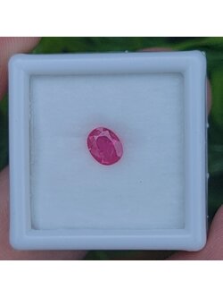 พลอย ชมพู พิ้ง แซฟไฟร์ Pink Sapphire 0.64 กะรัต (Cts.) พลอยแท้ อัญมณีมงคลประจําวันเกิด เครื่องประดับพลอย