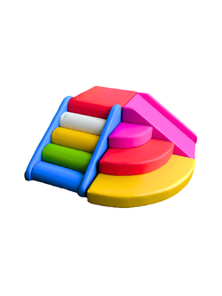 เครื่องเล่นเบาะนุ่มนิ่ม บันไดภูเขานุ่มนิ่มสไลด์สองทาง