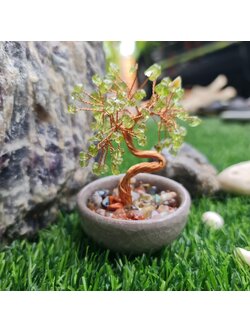 010 ต้นไม้เพอริดอต ต้นไม้มงคล หินมงคลจากธรรมชาติ ต้นไม้อัญมณีแท้ เสริมดวง มีพร้อมส่ง