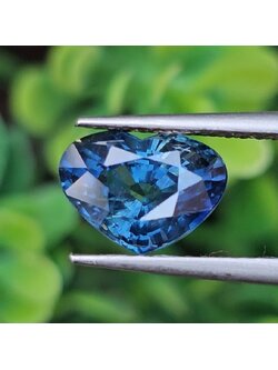 พลอย ไพลิน (Blue Sapphire) 2.18 กะรัต (Cts.) พลอยแท้ อัญมณีมงคลประจําวันเกิด เครื่องประดับพลอย