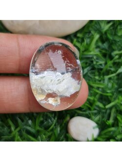 โป่งข่าม ควอตซ์ Rutilated Quartz 54.43 กะรัต Cts. พลอยแท้ อัญมณีมงคลประจําวันเกิด เครื่องประดับพลอย