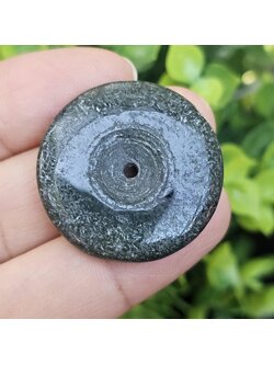 หยก พม่า แท้ Jade จี้โดนัทหยก (Bi-dise jadeite) พม่า (Myanmar) 62.44 กะรัต (Cts.)