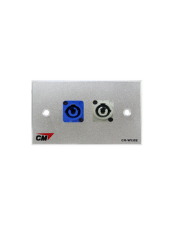 CM CM-W5102XAC แผ่นติด Powercon lineIn 1 ช่อง , lineOut 1 ช่อง