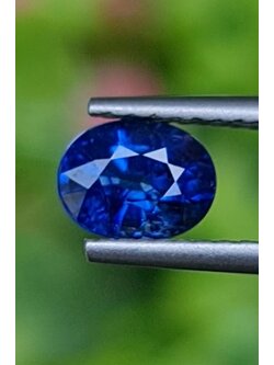 พลอย ไพลิน blue sapphire 1.18 กะรัต (Cts.) พลอยแท้ อัญมณีมงคลประจําวันเกิด เครื่องประดับพลอย