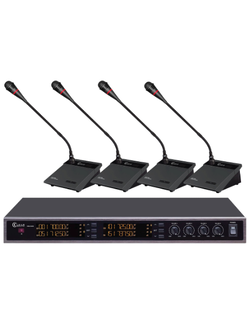 CLEARSOUND CSW-540 ชุดไมค์ประชุมสำหรับ 4 ท่าน แบบไร้สาย ย่าน UHF