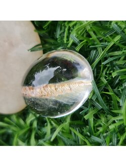 โป่งข่าม ควอตซ์ Rutilated Quartz 58.44 กะรัต Cts. พลอยแท้ อัญมณีมงคลประจําวันเกิด เครื่องประดับพลอย