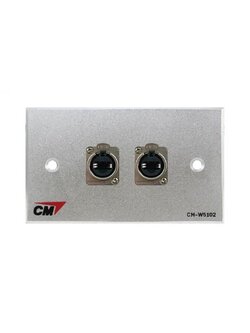 CM CM-W5102XEP แผ่นติด Jack RJ45 ติดแท่น 2 ช่อง