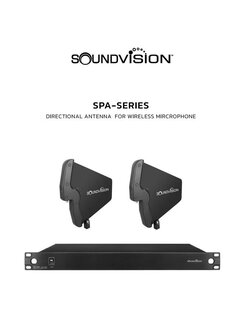 Soundvision SPA-1002P ชุดเครื่องขยายสัญญาณไมโครโฟนไร้สาย SPA-1002P พร้อมเสา SPA-1000A ความถี่ 470-1000MHz