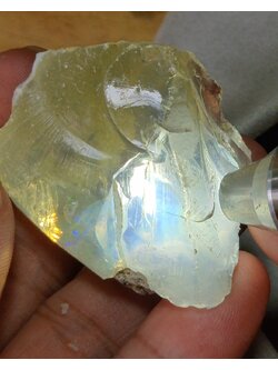 ก้อน ผลึก โอปอล Opal 47 กรัม (Grams.) พลอยแท้ อัญมณีมงคลประจําวันเกิด เครื่องประดับพลอย