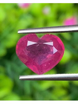 พลอย ทับทิม (Ruby Sapphire) 4.64 กะรัต (Cts.) พลอยแท้ อัญมณีมงคลประจําวันเกิด เครื่องประดับพลอย