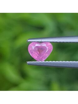 พลอย ชมพู พิ้ง แซฟไฟร์ Pink Sapphire 0.86 กะรัต (Cts.) พลอยแท้ อัญมณีมงคลประจําวันเกิด เครื่องประดับพลอย