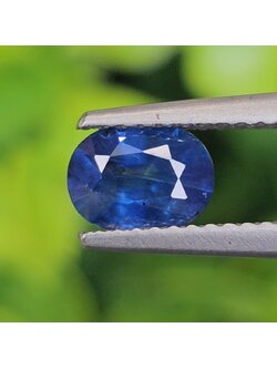 พลอย ไพลิน blue sapphire 0.92 กะรัต (Cts.) พลอยแท้ อัญมณีมงคลประจําวันเกิด เครื่องประดับพลอย