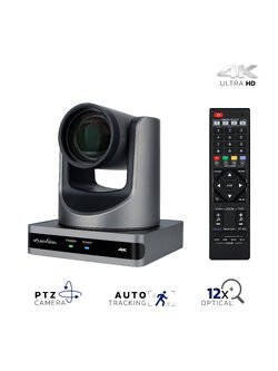 SOUNDVISION UHD-400AT12X กล้อง PTZ สำหรับห้องประชุมออนไลน์ 4K UHD, Optical Zoom 12X, Auto Tracking