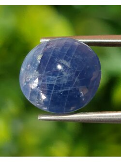 พลอย ไพลิน Blue Sapphire 8.49 กะรัต (Cts.) ดิบ (Unheated) พลอยแท้ อัญมณีมงคลประจําวันเกิด เครื่องประดับพลอย