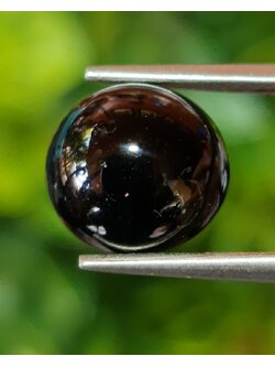 พลอย แบล็ค แซฟไฟร์ (Black Sapphire) 3.785 กะรัต Cts. พลอยแท้ อัญมณีมงคลประจําวันเกิด เครื่องประดับพลอย