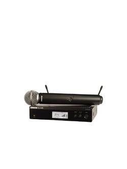 SHURE BLX24RTH/SM58 ชุดไมค์ลอย มือถือเดี่ยว แบบ UHF