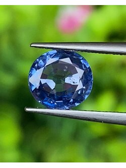 พลอย ไพลิน blue sapphire 1.56 กะรัต (Cts.) พลอยแท้ อัญมณีมงคลประจําวันเกิด เครื่องประดับพลอย