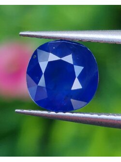 พลอย ไพลิน blue sapphire 2.00 กะรัต (Cts.) พลอยแท้ อัญมณีมงคลประจําวันเกิด เครื่องประดับพลอย