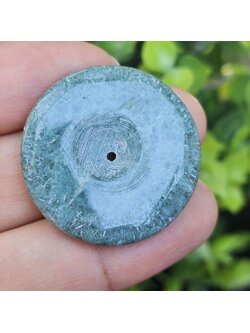 หยก พม่า แท้ Jade จี้โดนัทหยก (Bi-dise jadeite) พม่า (Myanmar) 49.35 กะรัต (Cts.)