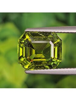 พลอย กรีน ทัวร์มารีน (Green Tourmaline) 6.35 กะรัต (Cts.) อัญมณีมงคลประจําวันเกิด เครื่องประดับพลอย