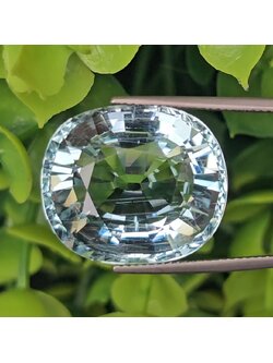 พลอย อความารีน Aquamarine 28.28 กะรัต (Cts.) พลอยแท้ อัญมณีมงคลประจําวันเกิด เครื่องประดับพลอย