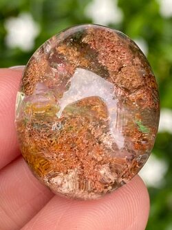 โป่งข่าม ควอตซ์ Included Quartz 36.89 กะรัต Cts พลอยแท้ อัญมณีมงคลประจําวันเกิด เครื่องประดับพลอย