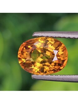 พลอย บุษราคัม yellow sapphire 2.66 กะรัต (Cts.) พลอยแท้ อัญมณีมงคลประจําวันเกิด เครื่องประดับพลอย