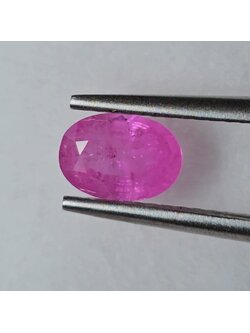 พลอย ชมพู พิ้ง แซฟไฟร์ Pink Sapphire 0.87 กะรัต (Cts.) พลอยแท้ อัญมณีมงคลประจําวันเกิด เครื่องประดับพลอย