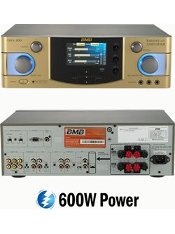 BMB DAS-300 เครื่องเสียงคาราโอเกะ 5 ช่อง 300W × 2CH หรือ (150Wx4) 6 Echoes Karaoke Amplifier