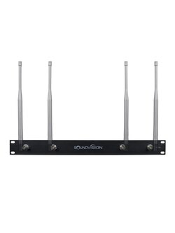 Soundvision RKT-4A ชุดเพลทยึดเสาอากาศ 4 ต้น ขนาด 1U อุปกรณ์เสริมสำหรับชุดไมโครโฟนไร้สาย