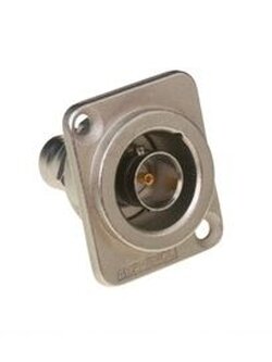 Amphenol AC-BNC-JJ-75 ขั้วต่อ BNC Jack to Jack Bayonet Lock to Bayonet Lock, Nickel Finish