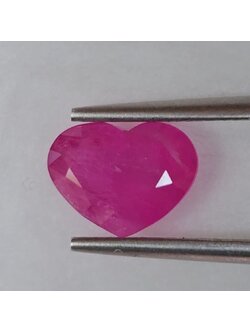 พลอย ชมพู พิ้ง แซฟไฟร์ Pink Sapphire 2.02 กะรัต (Cts.) พลอยแท้ อัญมณีมงคลประจําวันเกิด เครื่องประดับพลอย