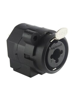 Amphenol ACJC6S XLR Connectors 3P Recpt Solder 1/4" Mono Jack