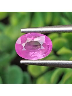 พลอย ชมพู พิ้ง แซฟไฟร์ Pink Sapphire 0.96 กะรัต (Cts.) พลอยแท้ อัญมณีมงคลประจําวันเกิด เครื่องประดับพลอย
