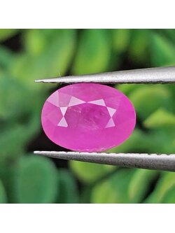 พลอย ชมพู พิ้ง แซฟไฟร์ Pink Sapphire 1.02 กะรัต (Cts.) พลอยแท้ อัญมณีมงคลประจําวันเกิด เครื่องประดับพลอย