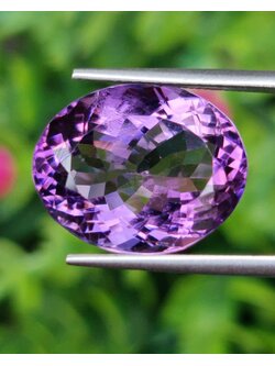 พลอย อเมทิส Amethyst 14.43 กะรัต (Cts.) พลอยแท้ อัญมณีมงคลประจําวันเกิด เครื่องประดับพลอย