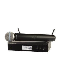 SHURE BLX24R/BETA58 ชุดไมค์ลอยมือถือเดี่ยว ย่าน UHF