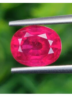 พลอย ทับทิม (Ruby Sapphire) 2.69 กะรัต (Cts.) พลอยแท้ อัญมณีมงคลประจําวันเกิด เครื่องประดับพลอย