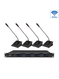 SOUNDVISION WCM-440 ชุดไมค์ประชุมสำหรับ 4 ท่าน แบบไร้สาย ย่าน UHF