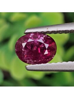 พลอย ทับทิม สยาม Siam Ruby sapphire 0.84 กะรัต ดิบ (Unheated) พร้อมใบเซอร์ (With Certificate) พลอยแท้ อัญมณีมงคลประจําวันเกิด เครื่องประดับพลอย