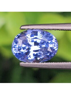 พลอย ไพลิน blue sapphire 2.73 กะรัต (Cts.) ดิบ unheated พร้อมใบเซอร์ พลอยแท้ อัญมณีมงคลประจําวันเกิด เครื่องประดับพลอย