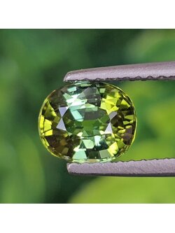 พลอย ทัวร์มาลีน Tourmaline 1.41 กะรัต (Cts.) พลอยแท้อัญมณีมงคล ประจําวันเกิด เครื่องประดับพลอย