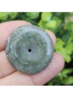 หยก พม่า แท้ Jade จี้โดนัทหยก (Bi-dise jadeite) พม่า (Myanmar) 75.03 กะรัต (Cts.)