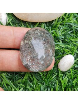 โป่งข่าม ควอตซ์ Rutilated Quartz 61.67 กะรัต Cts. พลอยแท้ อัญมณีมงคลประจําวันเกิด เครื่องประดับพลอย