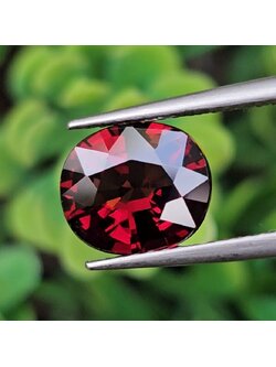 พลอย สปิเนล (Spinel) 1.93 กะรัต (Cts.) ดิบ (Unheated) พลอยแท้ อัญมณีมงคลประจําวันเกิด เครื่องประดับพลอย